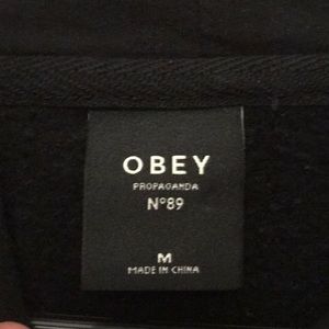 Obey Tops - Black Obey Hoodie Obey Tops - Black Obey Hoodie